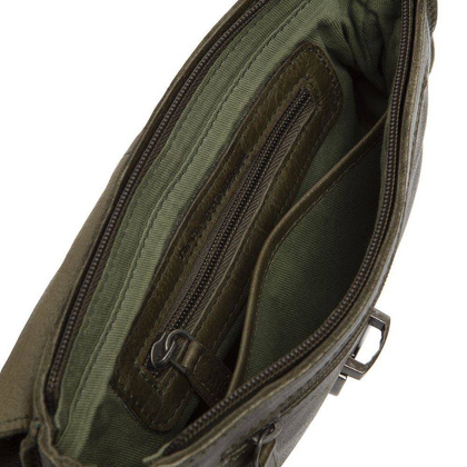 Torebka damska skórzana na ramię Zielona - min. zamówienie 20 / 50 / 100 szt.