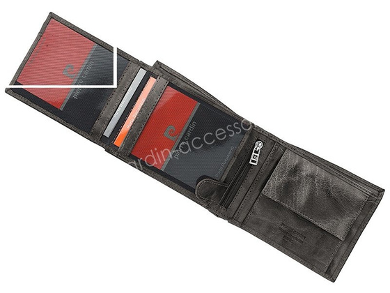 Portfel męski skórzany PIERRE CARDIN FOSSIL TILAK12 325 RFID Popiel