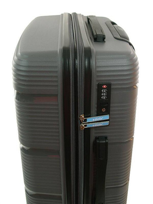 Średnia walizka DIELLE 170 Szara