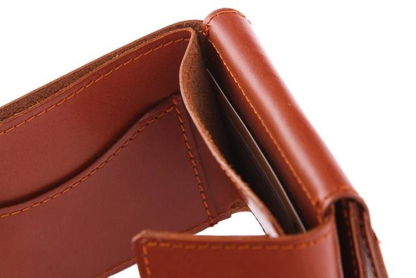 Portfel skórzany UNISEX Vintage P41 naturalny