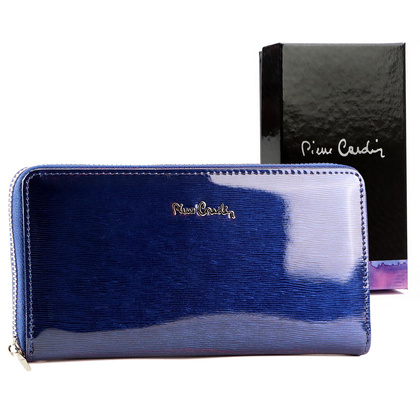 Pierre Cardin Duży skórzany portfel damski