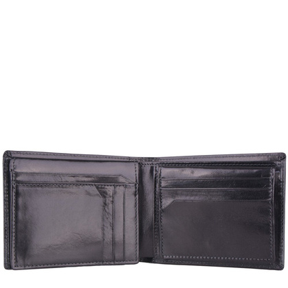 Portfel męski skórzany KEMER M 23 Czarny - min. zamówienie 20 / 50 / 100 szt.