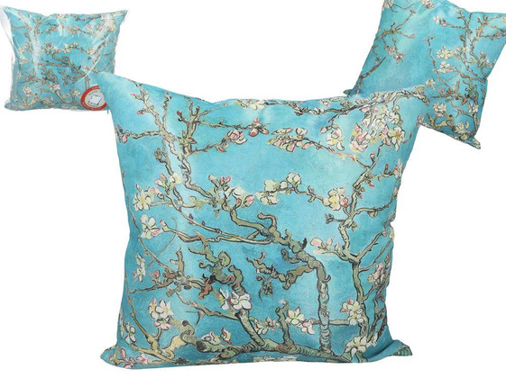 Poduszka z wypełnieniem/suwak - V. van Gogh, Kwitnący Migdałowiec (CARMANI)