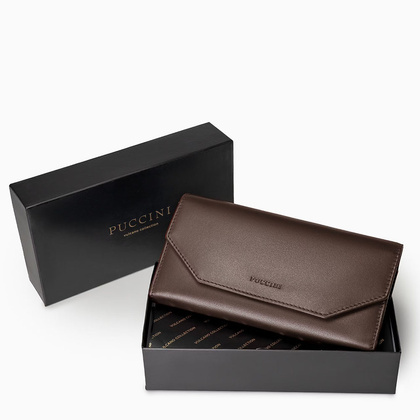 Portfel damski skórzany PUCCINI VULCANO VC92519 2 Brązowy