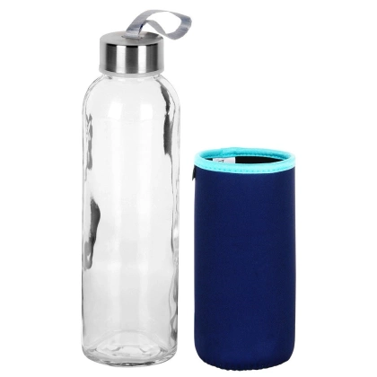 Butelka szklana na wodę pokrowiec termo neo bidon sok lemoniadę smoothie koktajl 540 ml