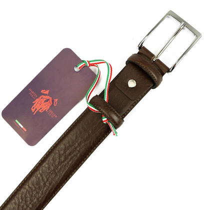 Pasek męski skórzany Harvey Miller 035/1 brązowy