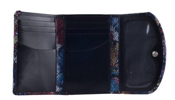 Portfel damski skórzany KEMER 006D Multikolor - min. zamówienie 20 / 50 / 100 szt.