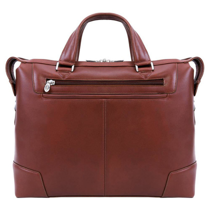 Torba męska skórzana na laptopa 17" MCKLEIN Arcadia Brązowa