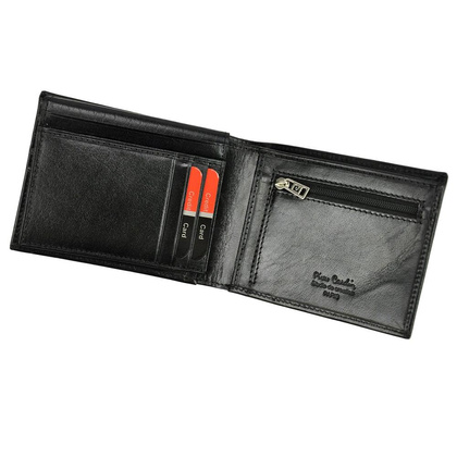 Portfel męski skórzany PIERRE CARDIN YS520.1 88061 RFID Czarny