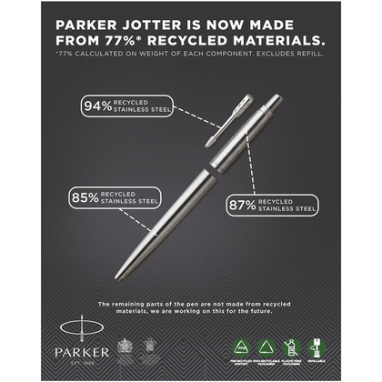 Długopis PARKER Jotter 10647800 Srebrny