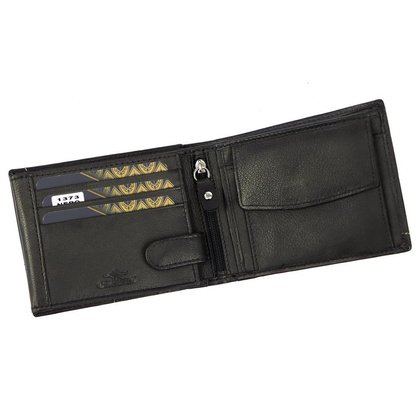 Portfel męski skórzany PELLUCCI GAETA 1373 Czarny