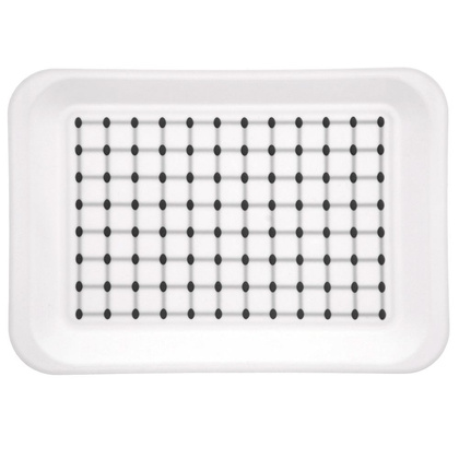 Taca kuchenna do serwowania biała 33x23 cm