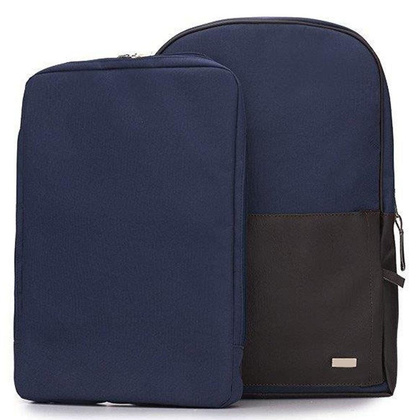 Plecak miejski KEMER SOLIER Forres Granatowo Brązowy - min. zamówienie 20 / 50 / 100 szt.