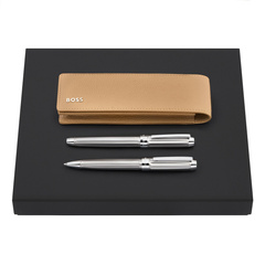 Zestaw upominkowy Hugo Boss etui piśmiennicze, pióro wieczne i długopis HLD417X + HSS4612B + HSS4614B