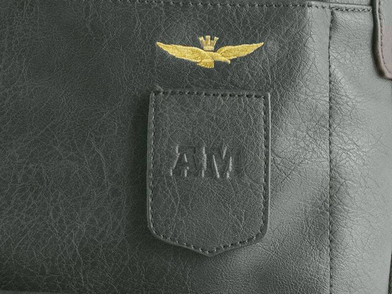 Torba / plecak na laptop AERONAUTICA MILITARE Pilot Czarna