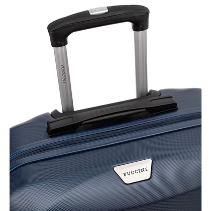 Średnia walizka PUCCINI PARIS ABS03B 7A Granatowa