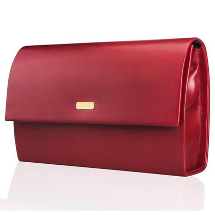 Torebka wizytowa damska KEMER SOLIER F13 Czerwona Matowa - min. zamówienie 20 / 50 / 100 szt.