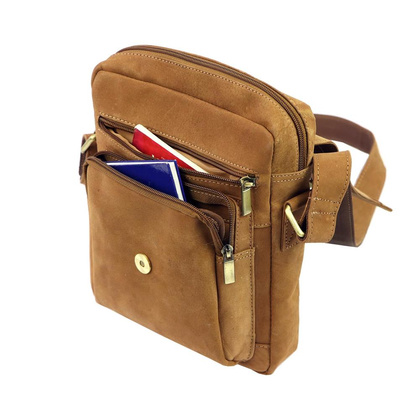 Skórzana listonoszka H1546