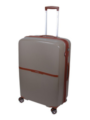 Walizka DIELLE 190 4k 76 cm duża tortora PP z poszerzeniem