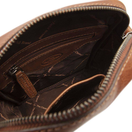 Torba na ramię skórzana Koniak - min. zamówienie 20 / 50 / 100 szt.