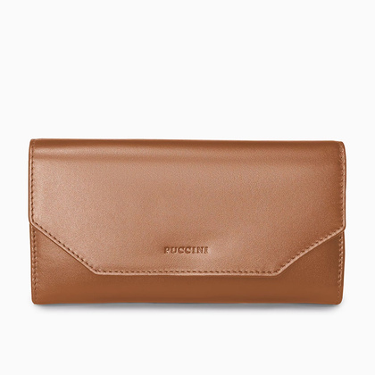 Portfel damski skórzany PUCCINI VULCANO VC92519 2B Brązowy