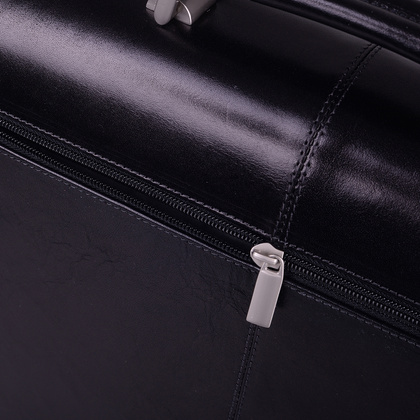 Teczka męska skórzana KEMER T5 Czarna - min. zamówienie 20 / 50 / 100 szt.