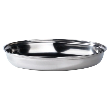 Półmisek owalny stalowy głęboki 25,5x18 cm