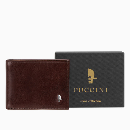 Portfel męski skórzany PUCCINI ROME CR8804 2 Brązowy