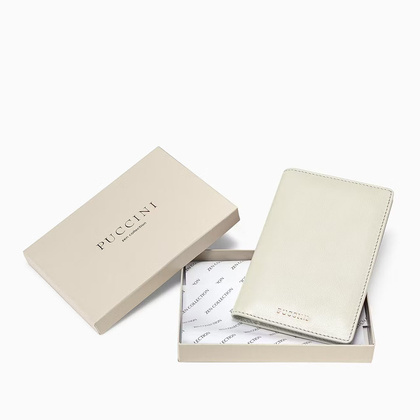 Etui na dokumenty skórzane PUCCINI ZN9214 0A Białe