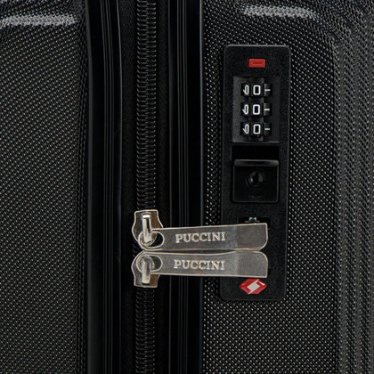 Mała kabinowa walizka PUCCINI SAN DIEGO ABS025C 1 Czarna