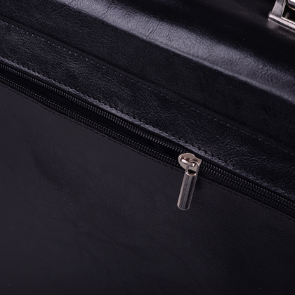 Teczka męska skórzana KEMER TS7-01-S2-1361 Czarna - min. zamówienie 20 / 50 / 100 szt.