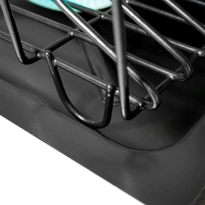 Suszarka na naczynia talerze kubki czarna komorowa ociekacz do naczyń 35x29x13,5 cm