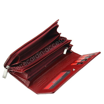 Portfel damski skórzany PIERRE CARDIN 02 LEAF 106 Zielony