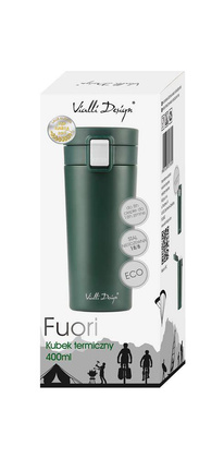 Kubek termiczny 400ml FUORI zielony 27695
