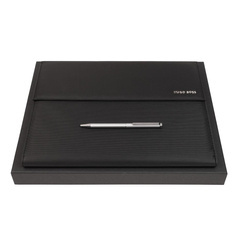 Zestaw upominkowy długopis i teczka A4 - HDF210A + HSM2764B