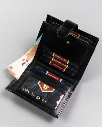 Duży portfel męski zapinany na zatrzask