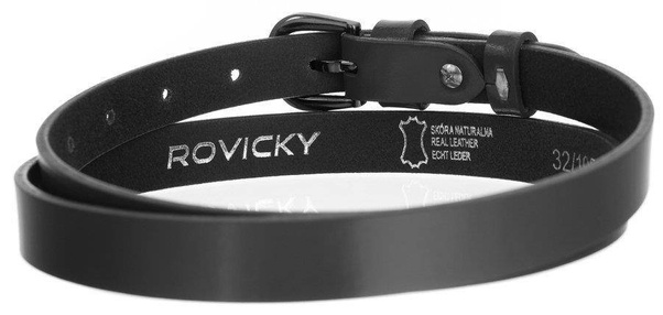 Wąski,skórzany pasek damski z półokrągłą sprzączką