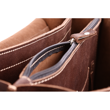 Big torba skórzana biznesowa KEMER VOOC TC8 brąz