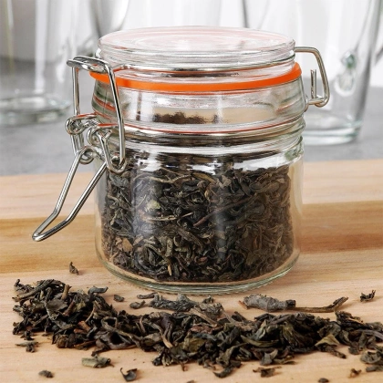 Słoik pojemnik szklany patentowy z klipsem BELA 0,1 l