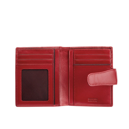 Portfel damski skórzany PUCCINI SORRENTO NA1503 3 Czerwony