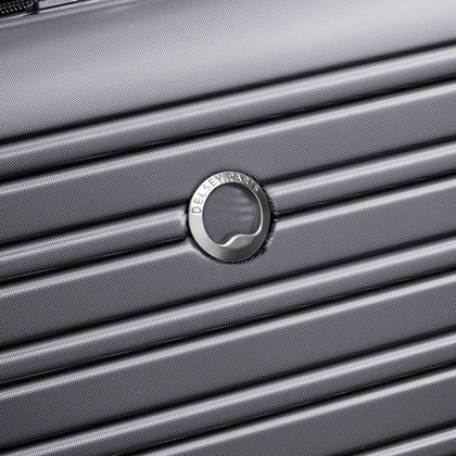 Walizka Delsey New Segur 2.0 Mała twarda szara walizka kabinowa na kółkach 55 cm