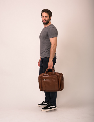 Torba na laptop McKlein Irving Park 15,6" Brązowa