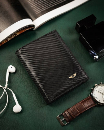 Duży portfel męski ze skóry naturalnej