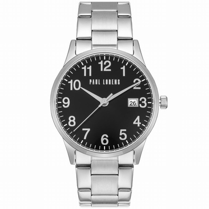 KOMPLET PREZENTOWY MĘSKI PAUL LORENS - Zegarek + Bransoletka (zg368d)