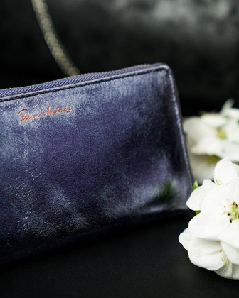 Przepiękny błyszczący portfel damski piórnik, marki Pierre Andreus®