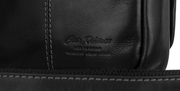 Skorzana listonoszka meska na ramie