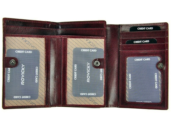 Portfel męski skórzany PELLUCCI CPR-007-CRY-BAR Czerwony