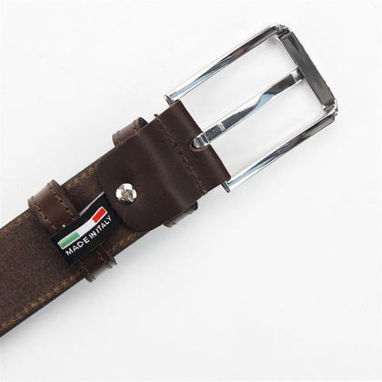 Pasek męski skórzany PIERRE CARDIN PSN 6207 Niebieski