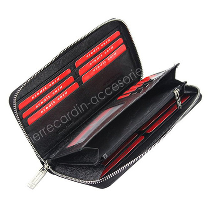 Portfel damski skórzany PIERRE CARDIN 02 LEAF 119 Szary