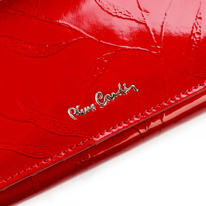 Duży skórzany portfel damski Pierre Cardin